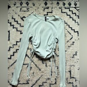 Teal Cropped Long Sleeve- Size S